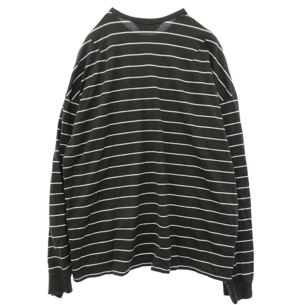 ANCELLM アンセルム 26SS ANC-CT161 BORDER LS ボーダー ロングスリーブ Tシャツ 長袖 カットソー ブラック系 1【中古】
