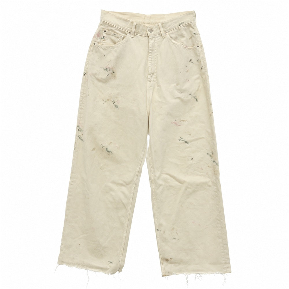 ANCELLM アンセルム 26SS ANC-＃5-26SS-C ＃05 AGING type-C エイジング 加工 ワイド デニム パンツ ホワイト系 1【中古】