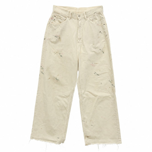ANCELLM アンセルム 26SS ANC-＃5-26SS-C ＃05 AGING type-C エイジング 加工 ワイド デニム パンツ ホワイト系 1【中古】