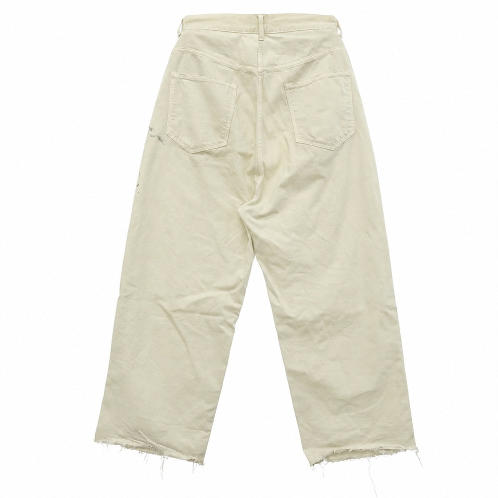 ANCELLM アンセルム 26SS ANC-＃5-26SS-C ＃05 AGING type-C エイジング 加工 ワイド デニム パンツ ホワイト系 1【中古】