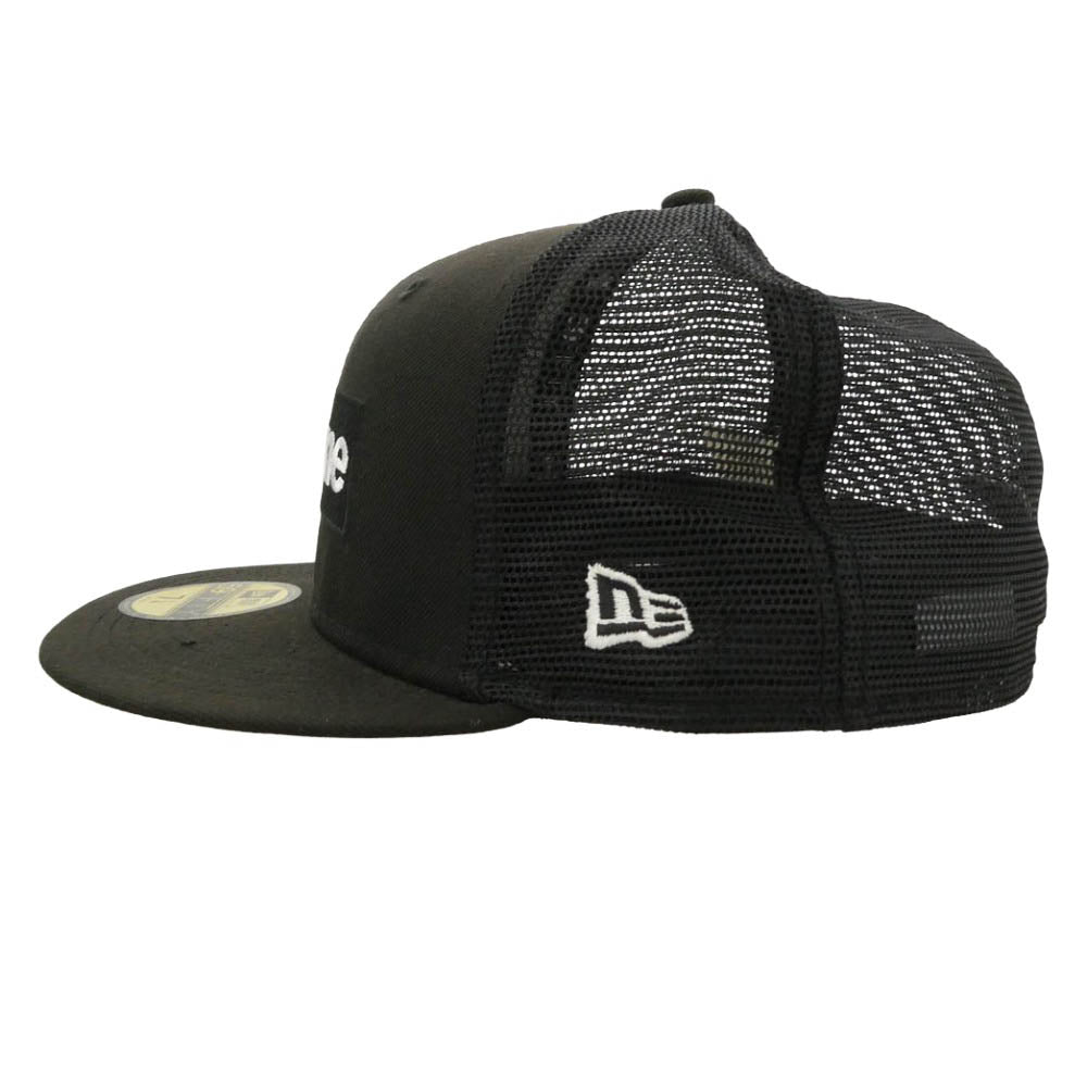 Supreme シュプリーム NEW ERA ニューエラ 23SS × NEW ERA Box Logo Mesh 59FIFTY 7 1/4 ニューエラ ボックスロゴ メッシュキャップ ブラック ブラック系 7 1/4【中古】