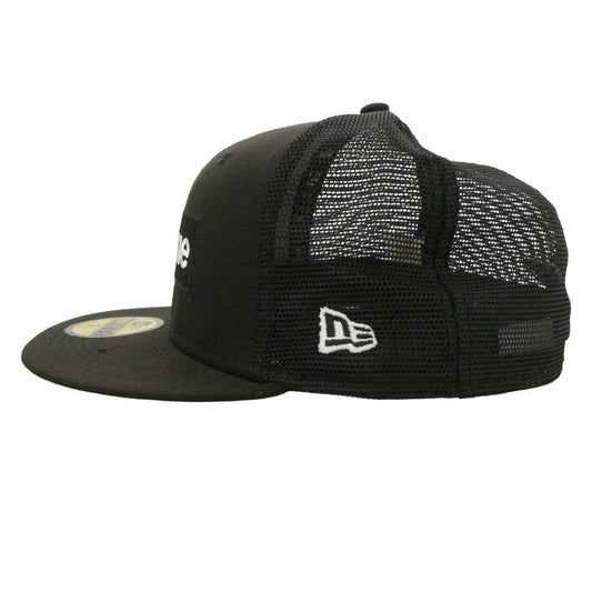 Supreme シュプリーム NEW ERA ニューエラ 23SS × NEW ERA Box Logo Mesh 59FIFTY 7 1/4 ニューエラ ボックスロゴ メッシュキャップ ブラック ブラック系 7 1/4【中古】