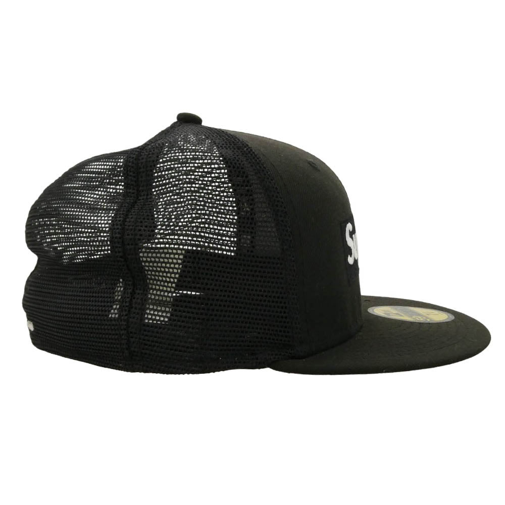 Supreme シュプリーム NEW ERA ニューエラ 23SS × NEW ERA Box Logo Mesh 59FIFTY 7 1/4 ニューエラ ボックスロゴ メッシュキャップ ブラック ブラック系 7 1/4【中古】