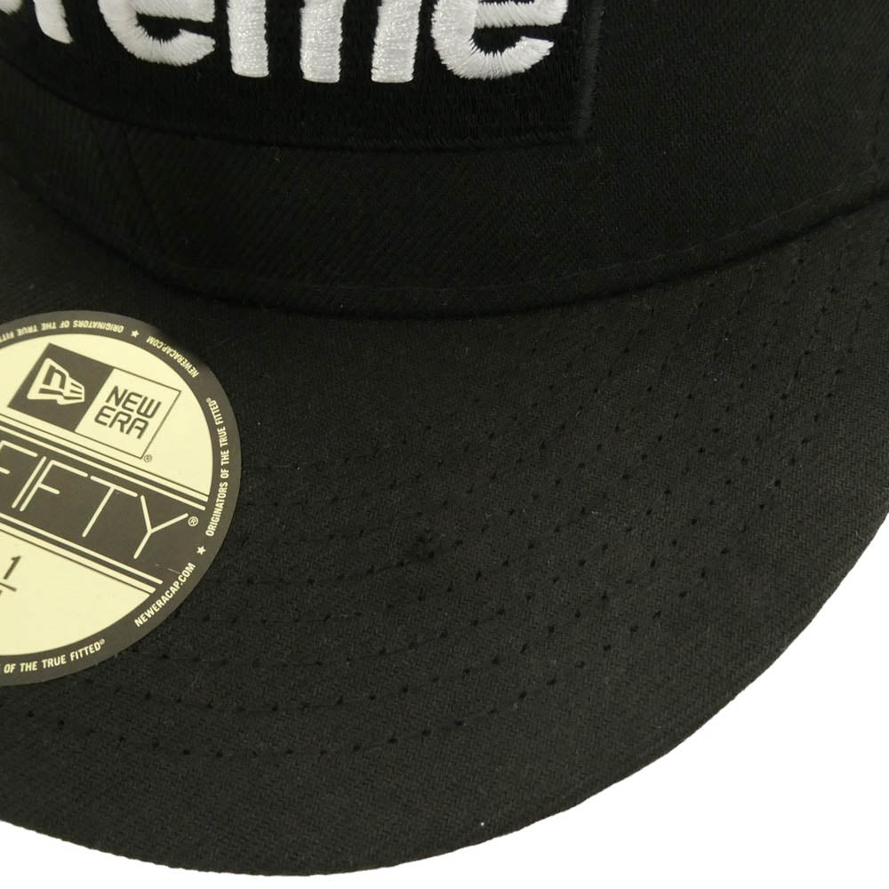 Supreme シュプリーム NEW ERA ニューエラ 23SS × NEW ERA Box Logo Mesh 59FIFTY 7 1/4 ニューエラ ボックスロゴ メッシュキャップ ブラック ブラック系 7 1/4【中古】