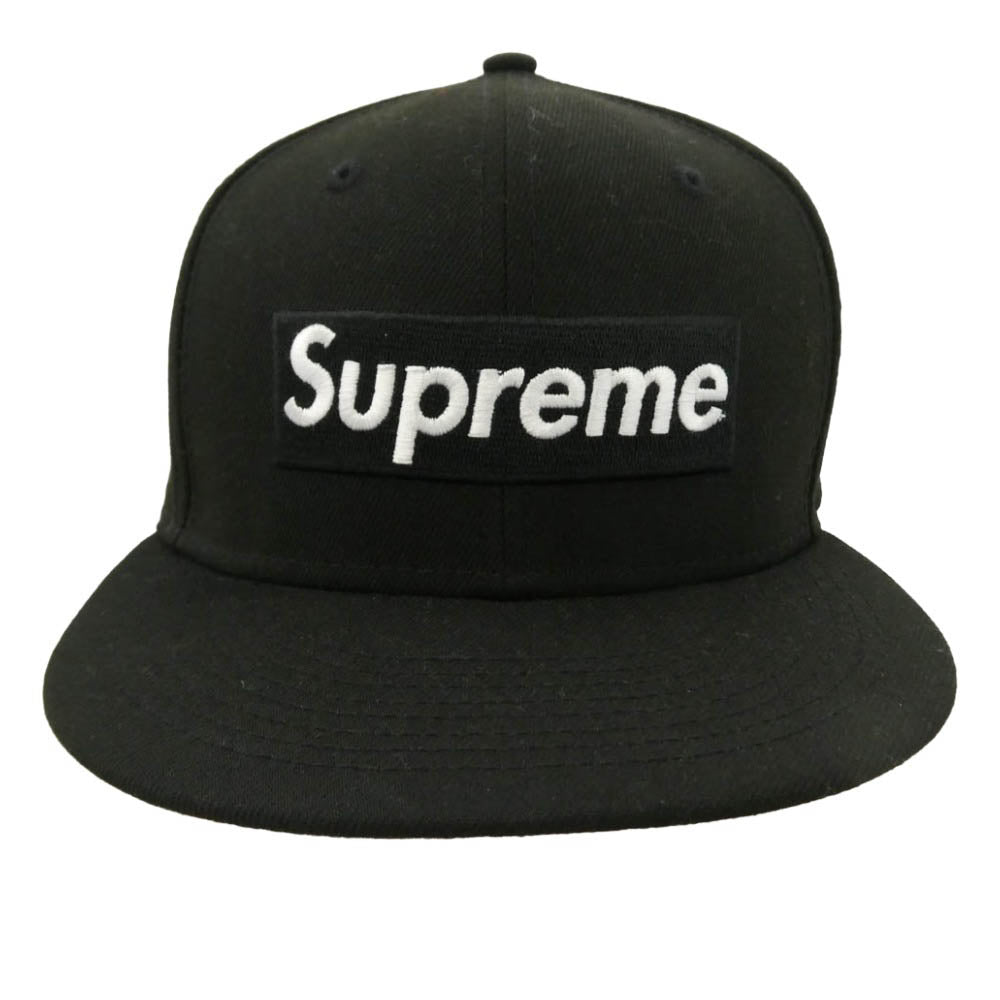 Supreme シュプリーム NEW ERA ニューエラ 21AW × New York Yankees Box Logo New Era 7 3/8 ニューヨーク ヤンキース ボックス ロゴ キャップ ブラック系 7 3/8【中古】