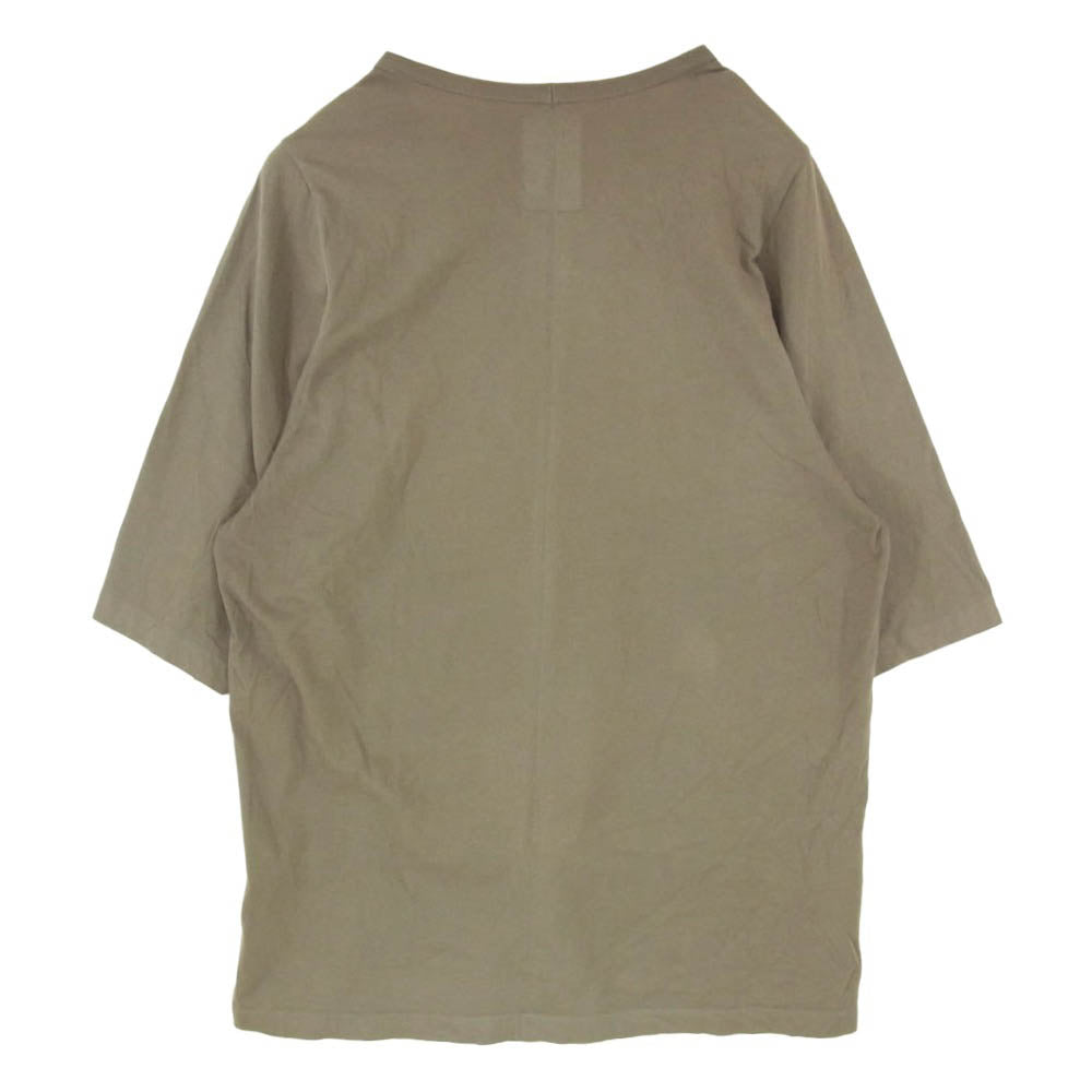 Rick Owens リックオウエンス MONCLER モンクレール J209N8C00002 MONCLER モンクレール CREWNECK SS T ロゴワッペン クルーネック 半袖 Tシャツ カットソー カーキ系 XS【中古】