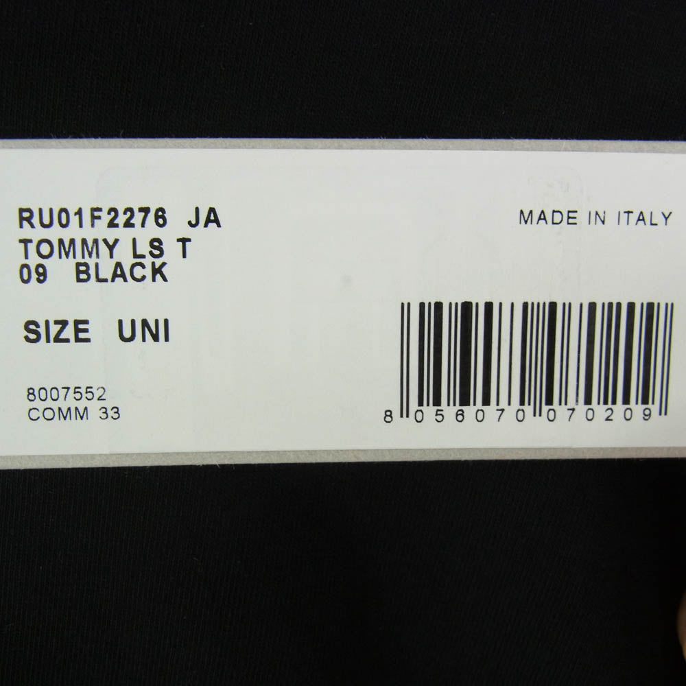 Rick Owens リックオウエンス 26SS RU01F2276-JA TOMMY LS T トミー ロングスリーブ 長袖 Tシャツ ブラック系 UNI【美品】【中古】