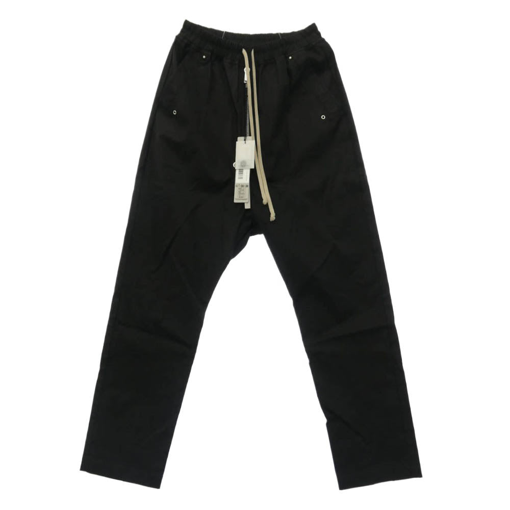 Rick Owens リックオウエンス 25SS RU01E5361-TE HOLLYWOOD期 TE素材 BELA PANTS ドローストリング ベラ パンツ ブラック ブラック系 US 36【中古】