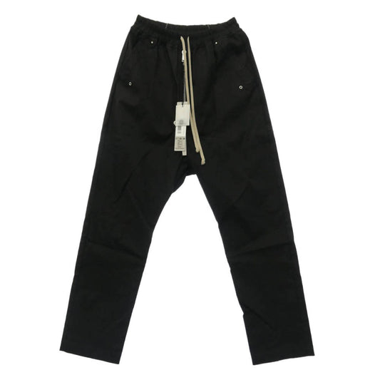 Rick Owens リックオウエンス 25SS RU01E5361-TE HOLLYWOOD期 TE素材 BELA PANTS ドローストリング ベラ パンツ ブラック ブラック系 US 36【中古】