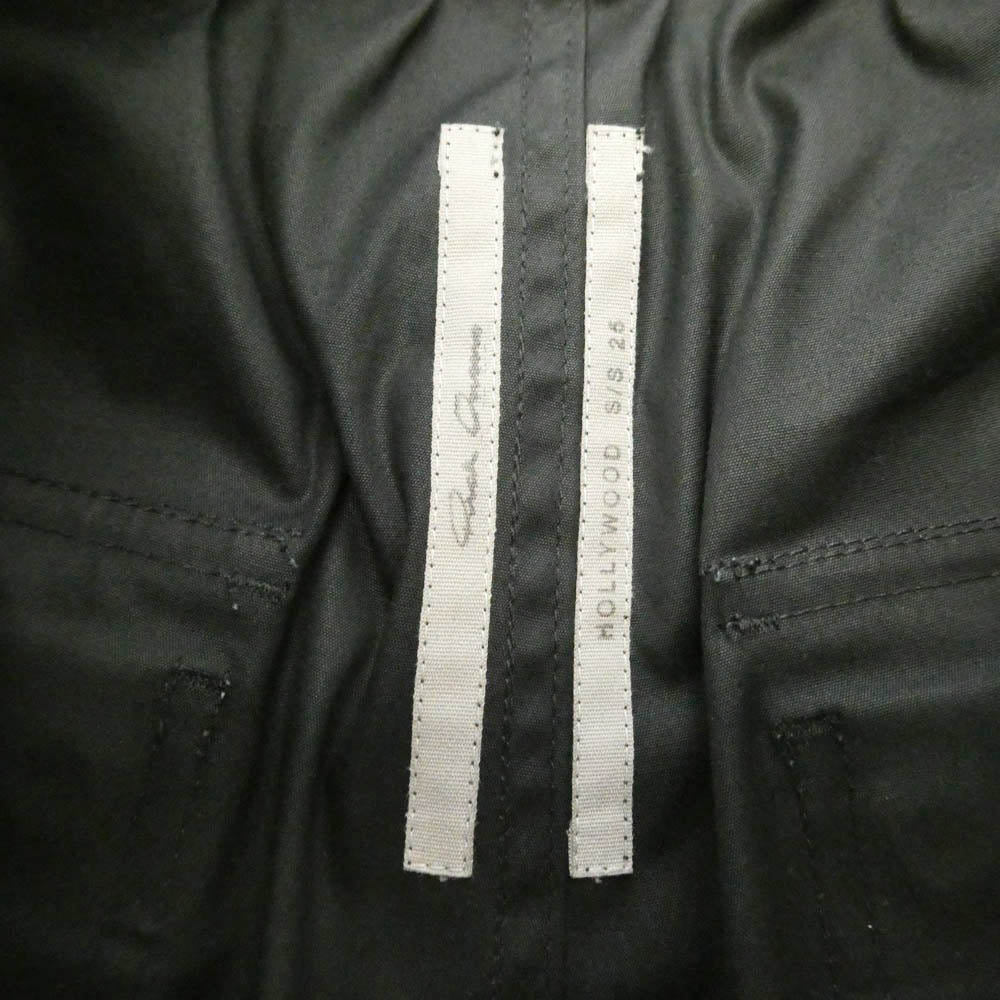 Rick Owens リックオウエンス 25SS RU01E5361-TE HOLLYWOOD期 TE素材 BELA PANTS ドローストリング ベラ パンツ ブラック ブラック系 US 36【中古】