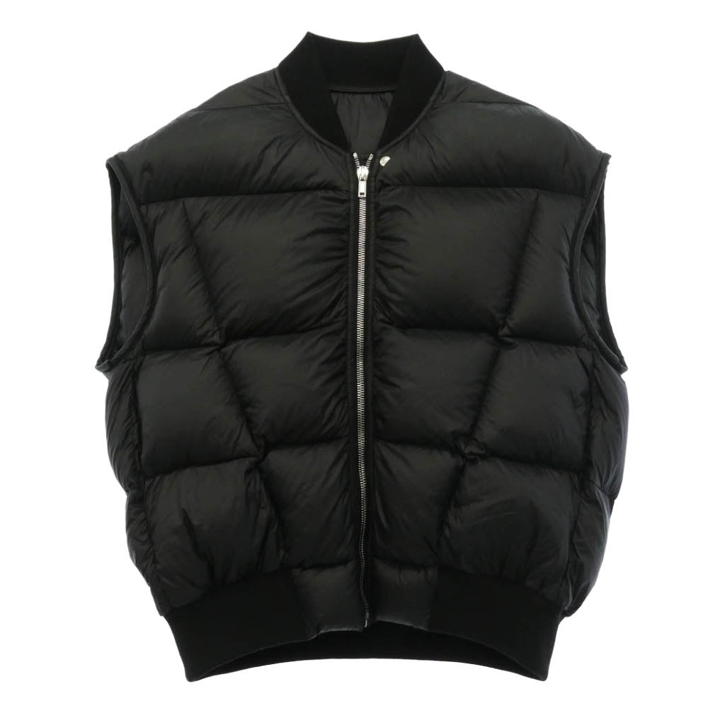 Rick Owens リックオウエンス 24AW RU02D6747-NPD3 PORTERVILLE期 LUXOR FLIGHT VEST フライト ダウンベスト ブラック系 44【中古】