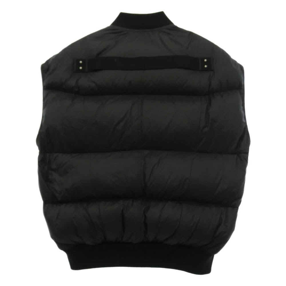 Rick Owens リックオウエンス 24AW RU02D6747-NPD3 PORTERVILLE期 LUXOR FLIGHT VEST フライト ダウンベスト ブラック系 44【中古】
