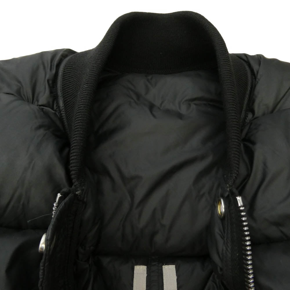 Rick Owens リックオウエンス 24AW RU02D6747-NPD3 PORTERVILLE期 LUXOR FLIGHT VEST フライト ダウンベスト ブラック系 44【中古】