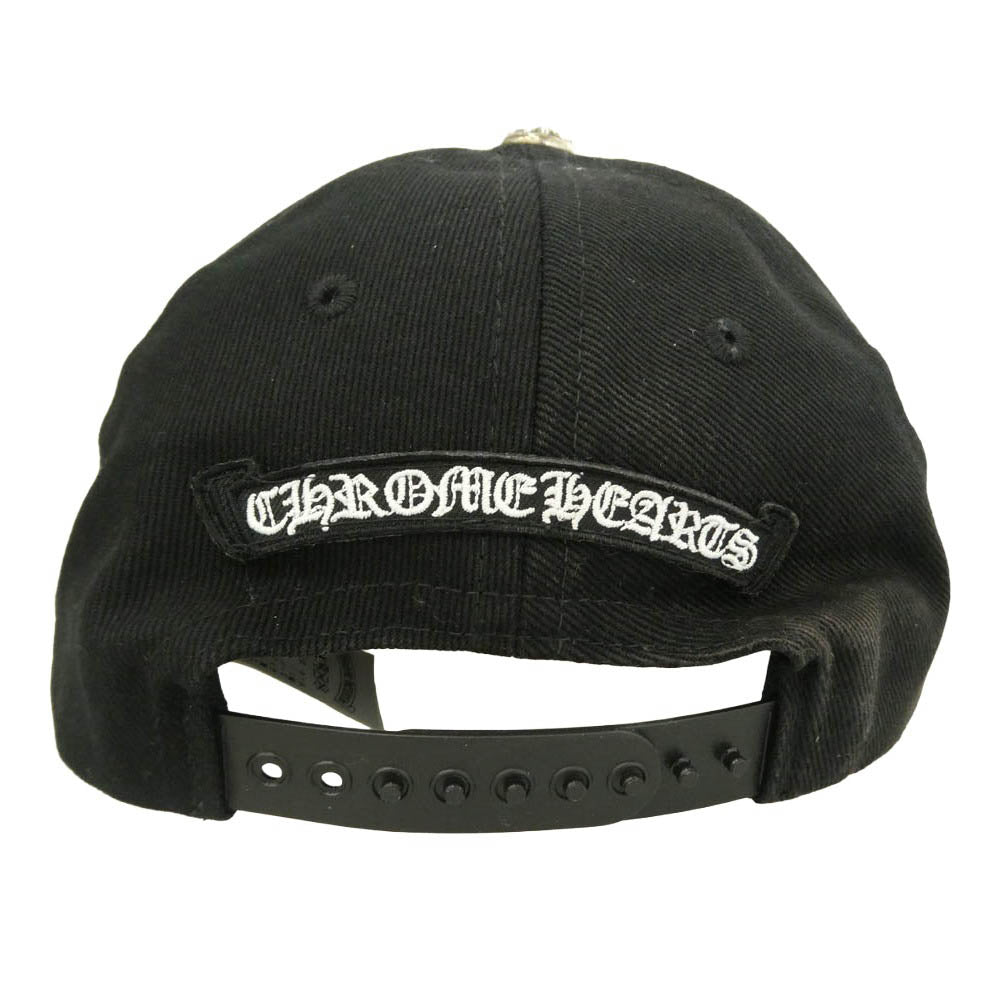 CHROME HEARTS クロムハーツ（原本無） Vertical Logo Trucker Cap クロスボールボタン ヴァーティカルロゴ トラッカーキャップ 帽子 ブラック系【中古】