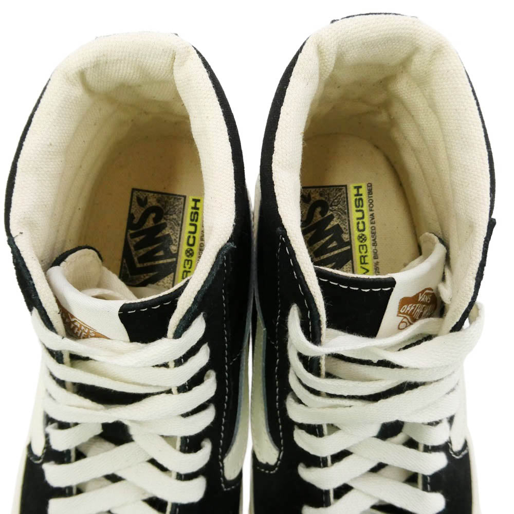 VANS バンズ VN0005UN1KP SKATE SK8-HI VR3 スケートハイ スエード スニーカー ブラック系 ホワイト系 26cm【極上美品】【中古】