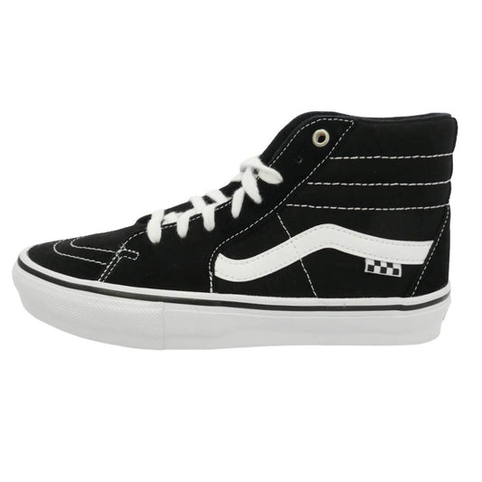 VANS バンズ VN0A5FCCY28 SKATE SK8-HI スケートハイ スエード スニーカー ブラック ブラック系 ホワイト系 26cm【極上美品】【中古】