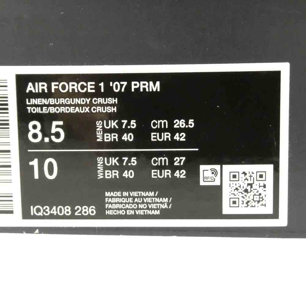 NIKE ナイキ IQ3408-286 Air Force 1 Low AF1 エアフォース1 ロー スエード キャンバス スニーカー マルチカラー系 26.5cm【極上美品】【中古】