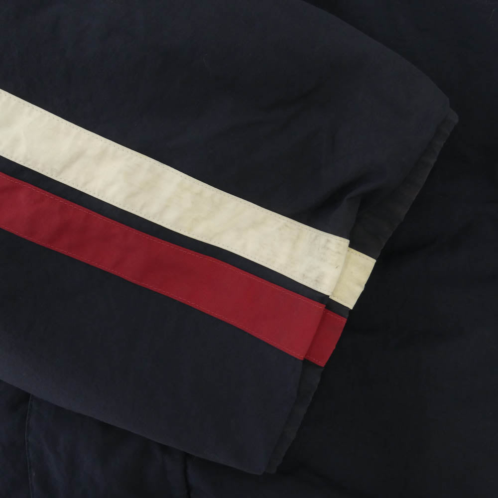 NAUTICA ノーティカ ロゴ刺繍 リバーシブル ダウン ジャケット 中国製 ダークネイビー系 ダークグリーン系 XXL【中古】