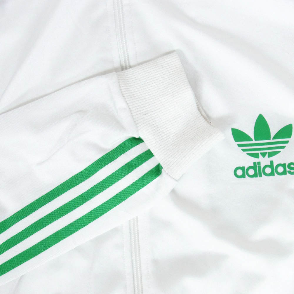 adidas アディダス 90s VINTAGE ヴィンテージ サイドライン スリーストライプ トラックジャケット ジャージ ホワイト系 XL【中古】