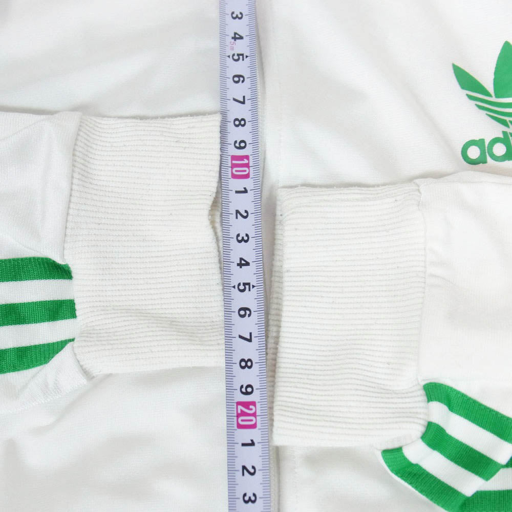 adidas アディダス 90s VINTAGE ヴィンテージ サイドライン スリーストライプ トラックジャケット ジャージ ホワイト系 XL【中古】