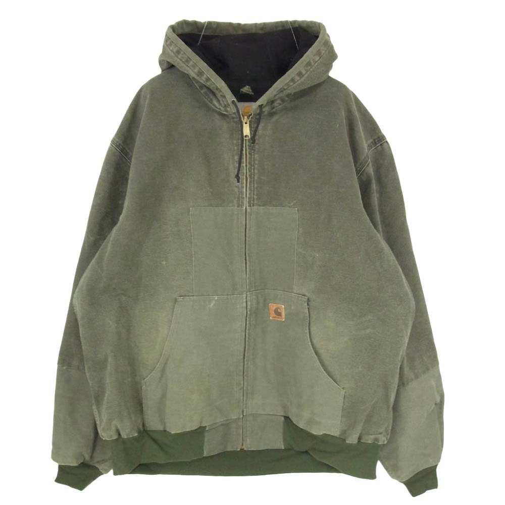 Carhartt カーハート ダック地 アクティブ ジャケット モスグリーン系 XXL【中古】