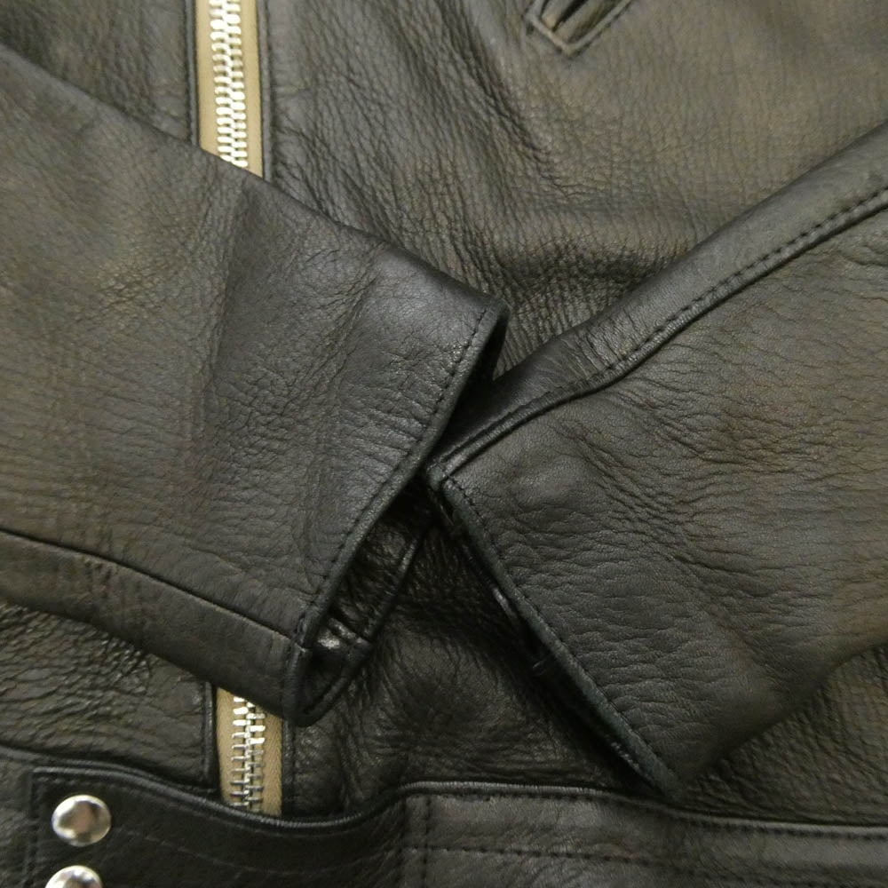 Lewis Leathers ルイスレザー The REAL McCOY'S ザリアルマッコイズ × The Real McCoys Deerskin Cyclone リアルマッコイズ サイクロン 441T ディアスキン ダブルライダース レザー ジャケット 40 ダークブラウン系 40【中古】