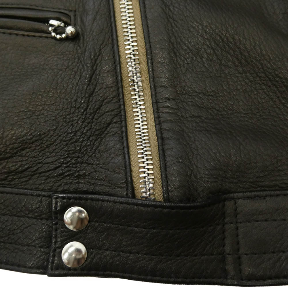 Lewis Leathers ルイスレザー The REAL McCOY'S ザリアルマッコイズ × The Real McCoys Deerskin Cyclone リアルマッコイズ サイクロン 441T ディアスキン ダブルライダース レザー ジャケット 40 ダークブラウン系 40【中古】