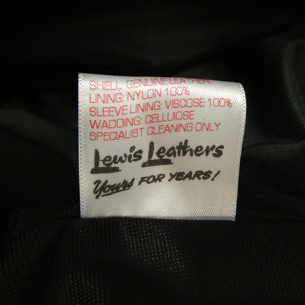 Lewis Leathers ルイスレザー The REAL McCOY'S ザリアルマッコイズ × The Real McCoys Deerskin Cyclone リアルマッコイズ サイクロン 441T ディアスキン ダブルライダース レザー ジャケット 40 ダークブラウン系 40【中古】