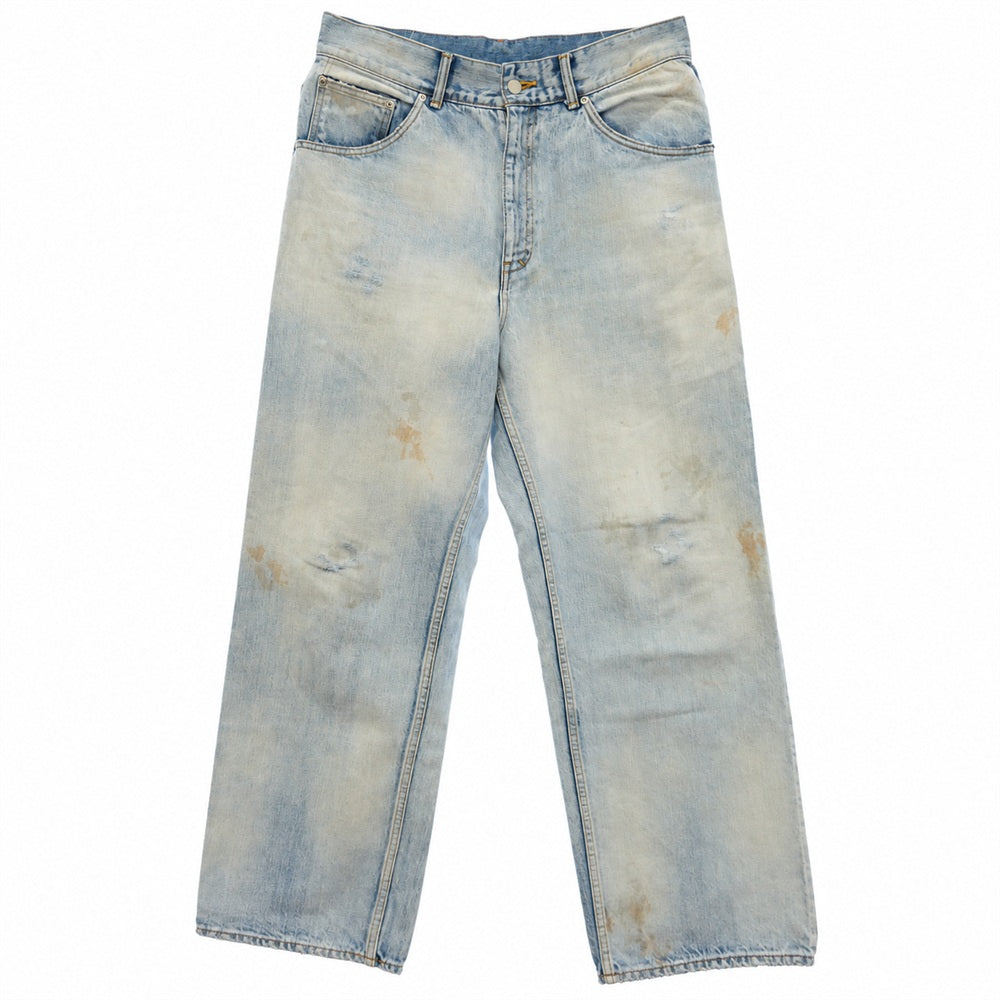 ANCELLM アンセルム ANC-PT11-A SELVEDGE DENIM STRAIGHT 5P PANTS セルビッジ ストレート ジーンズ デニム パンツ インディゴブルー系 3【中古】