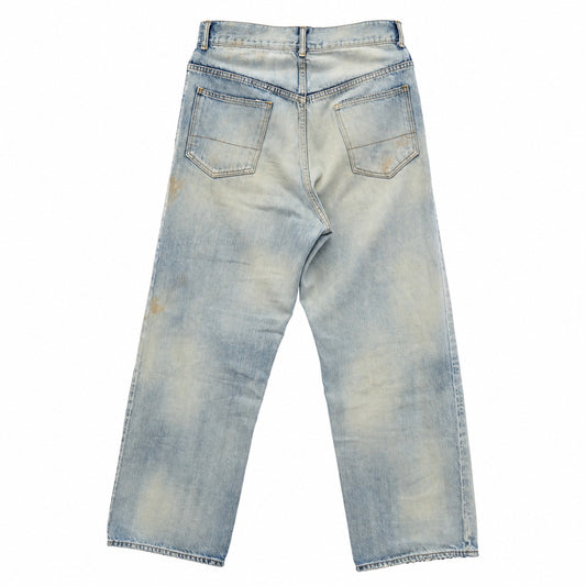 ANCELLM アンセルム ANC-PT11-A SELVEDGE DENIM STRAIGHT 5P PANTS セルビッジ ストレート ジーンズ デニム パンツ インディゴブルー系 3【中古】