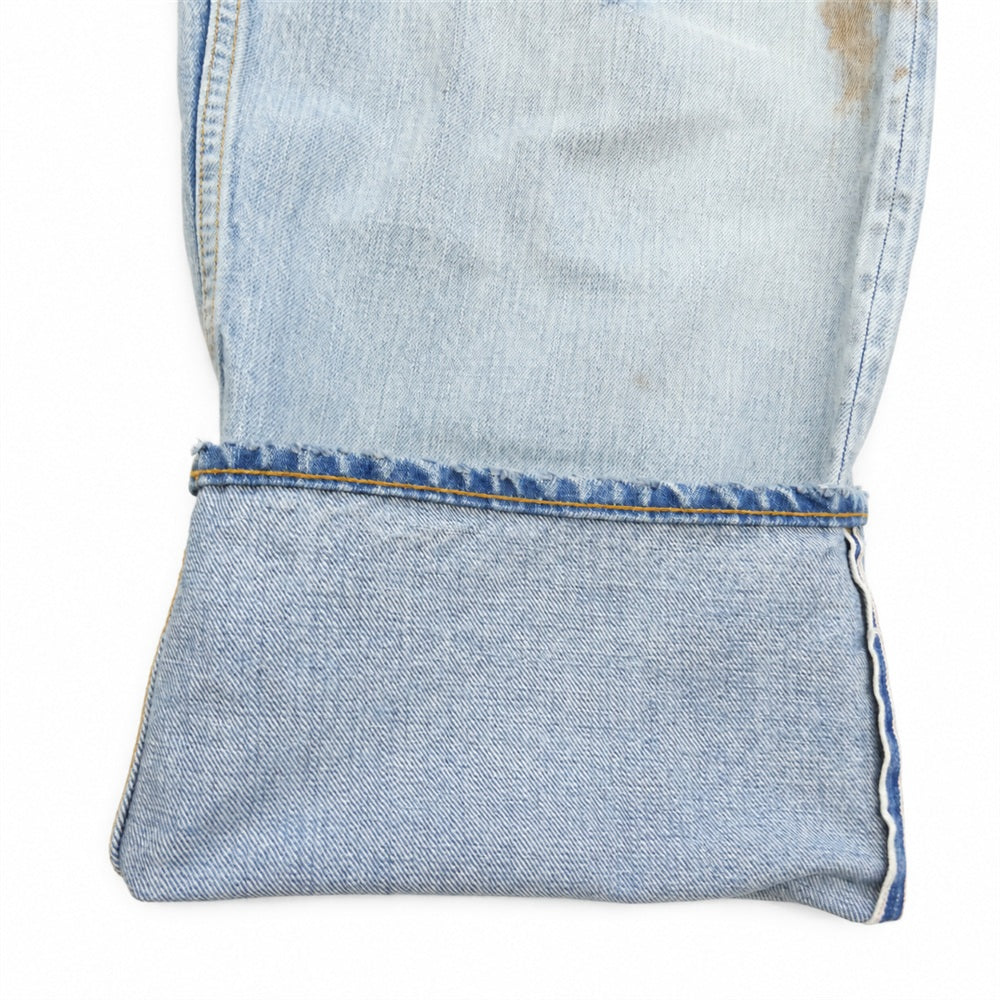 ANCELLM アンセルム ANC-PT11-A SELVEDGE DENIM STRAIGHT 5P PANTS セルビッジ ストレート ジーンズ デニム パンツ インディゴブルー系 3【中古】