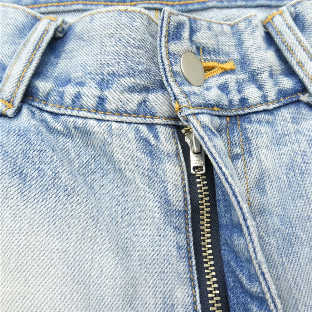 ANCELLM アンセルム ANC-PT11-A SELVEDGE DENIM STRAIGHT 5P PANTS セルビッジ ストレート ジーンズ デニム パンツ インディゴブルー系 3【中古】
