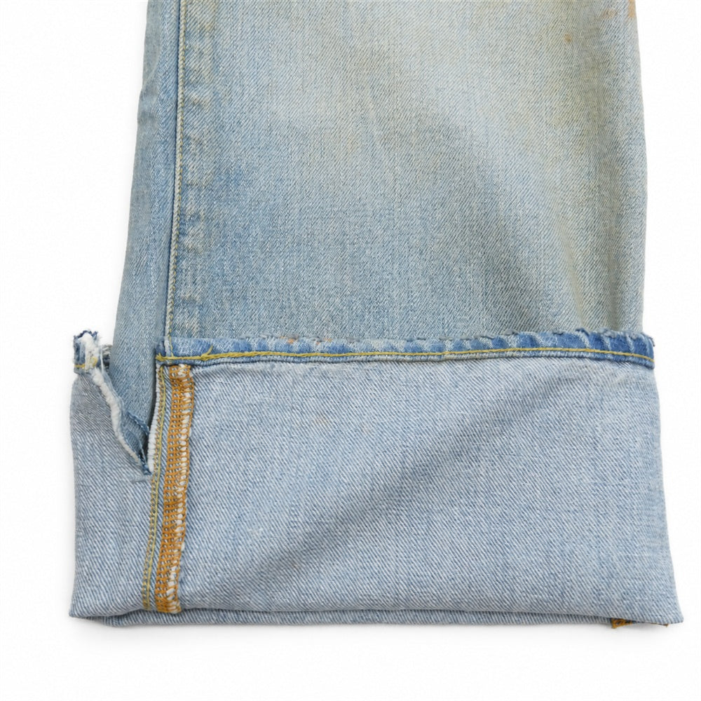 ANCELLM アンセルム ANC-PT18-C CRASH SELVEDGE SHOE CUT 5P DENIM PANTS クラッシュ加工 セルビッジ シューカット ジーンズ デニムパンツ インディゴブルー系 3【中古】