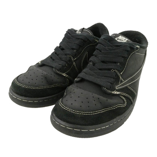 NIKE ナイキ DM7866-001 【フェイクバスターズ鑑定済】× Travis Scott Air Jordan 1 Low OG SP Black Phantom トラヴィススコット エアジョーダン1 ロー OG SP ブラック ファントム ローカットスニーカー ブラック系 27cm【中古】