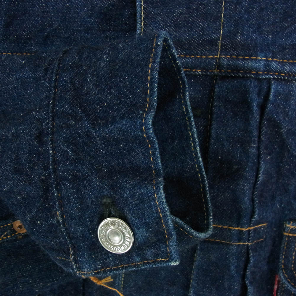 WAREHOUSE ウエアハウス Dead Stock Blue 2002xx 1953MODEL デットストックブルー 濃紺 インディゴ デニムジャケット インディゴブルー系 42【中古】