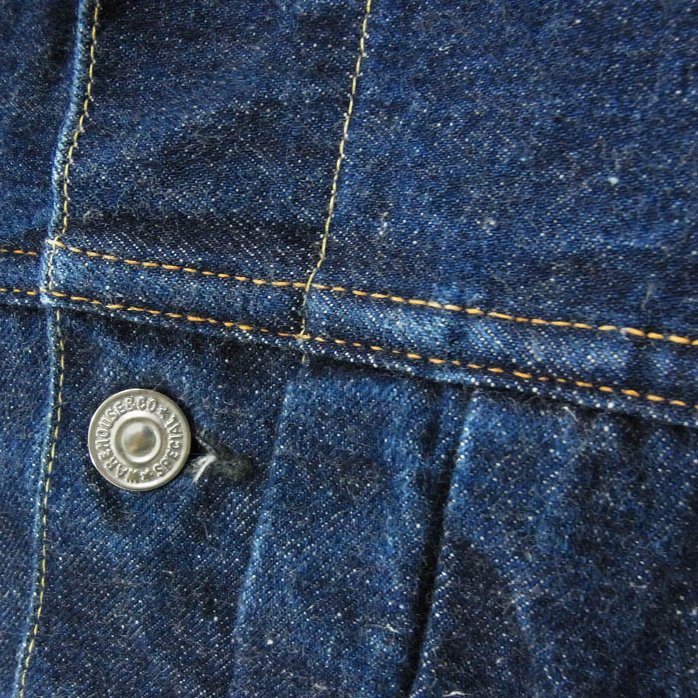 WAREHOUSE ウエアハウス Dead Stock Blue 2002xx 1953MODEL デットストックブルー 濃紺 インディゴ デニムジャケット インディゴブルー系 42【中古】