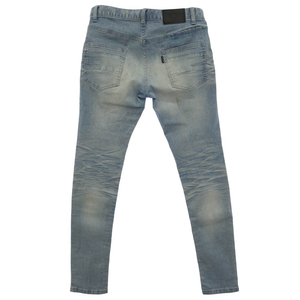 TORNADO MART トルネードマート 20-01745 skinny denim 加工 ストレッチ スキニー デニム パンツ インディゴブルー系 81 L【中古】