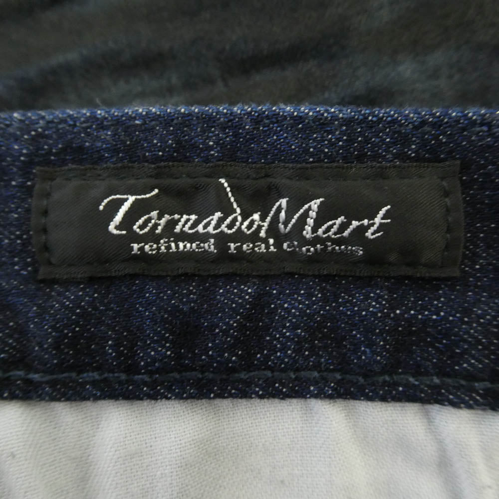 TORNADO MART トルネードマート 20-01966 skinny denim 立体裁断 コーティング ストレッチ スキニー デニム インディゴブルー系 87 L【中古】