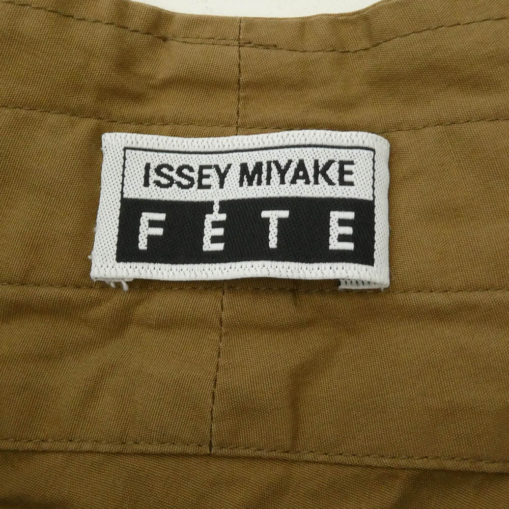 ISSEY MIYAKE イッセイミヤケ IF62FF006 FETE フェット サルエル ベルテッド パンツ ブラウン系 2【中古】