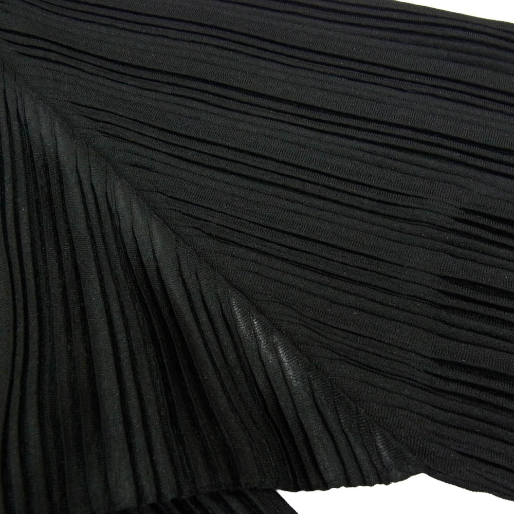 PLEATS PLEASE プリーツプリーズ イッセイミヤケ ISSEY MIYAKE イッセイミヤケ PP83-FK351 ISSEY MIYAKE イッセイ ミヤケ リブプリーツ タートルネック ハイネック 長袖トップス シャツ カットソー ブラック系 3【極上美品】【中古】