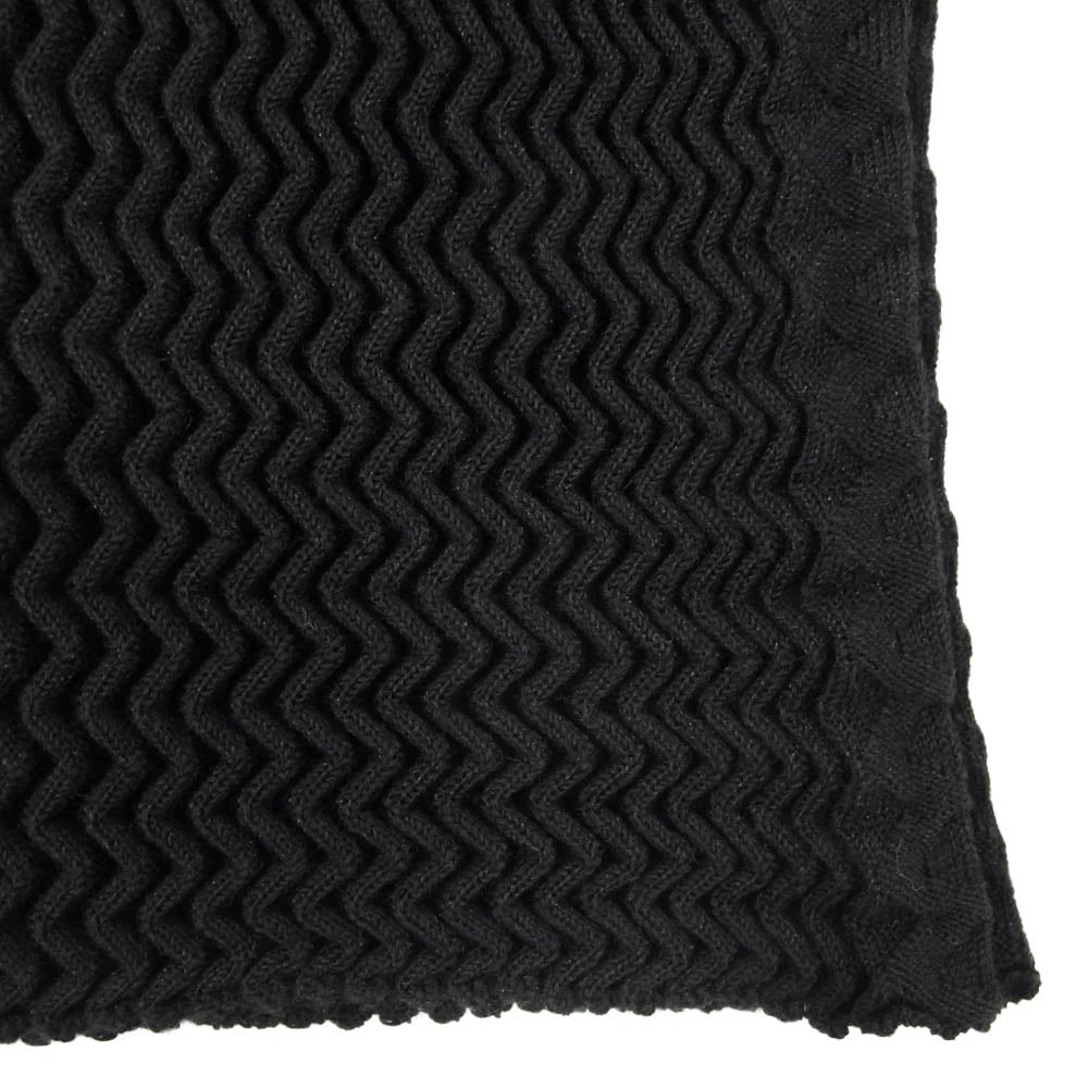 ISSEY MIYAKE イッセイミヤケ IM23-KG287 SPONGY スポンジ ニット プリーツ スカート ブラック系 2【美品】【中古】