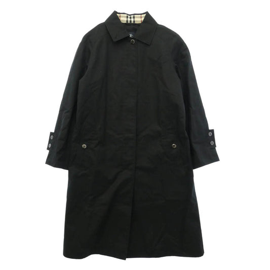 BURBERRY バーバリー FDC60-403-32 ノバチェック コットン ステンカラー コート ブラック系 不明【中古】
