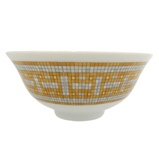 HERMES エルメス ライスボウル モザイク 24 プラチナ ポーセリン ホワイト系 イエロー系【新古品】【未使用】【中古】
