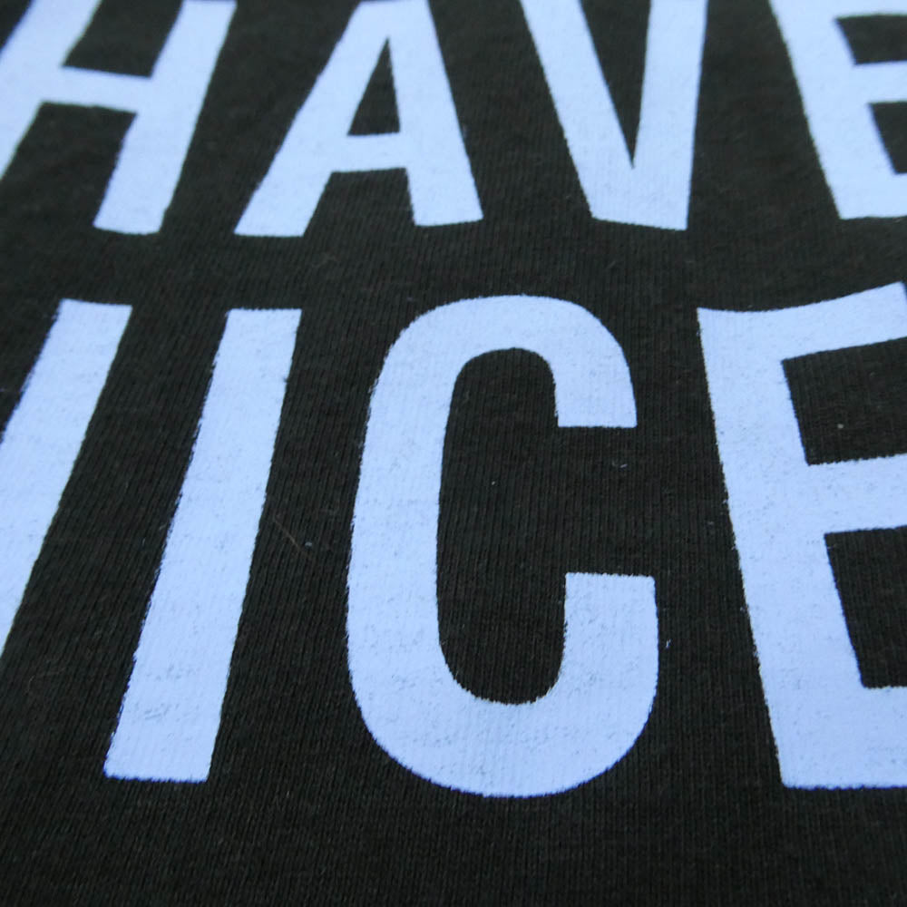WACKO MARIA ワコマリア 26FWE-WMT-WT03 WASHED HEAVY WEIGHT T-SHIRT TYPE-3 HAVE A NICE DAY プリント Tシャツ ブラック系 M【中古】