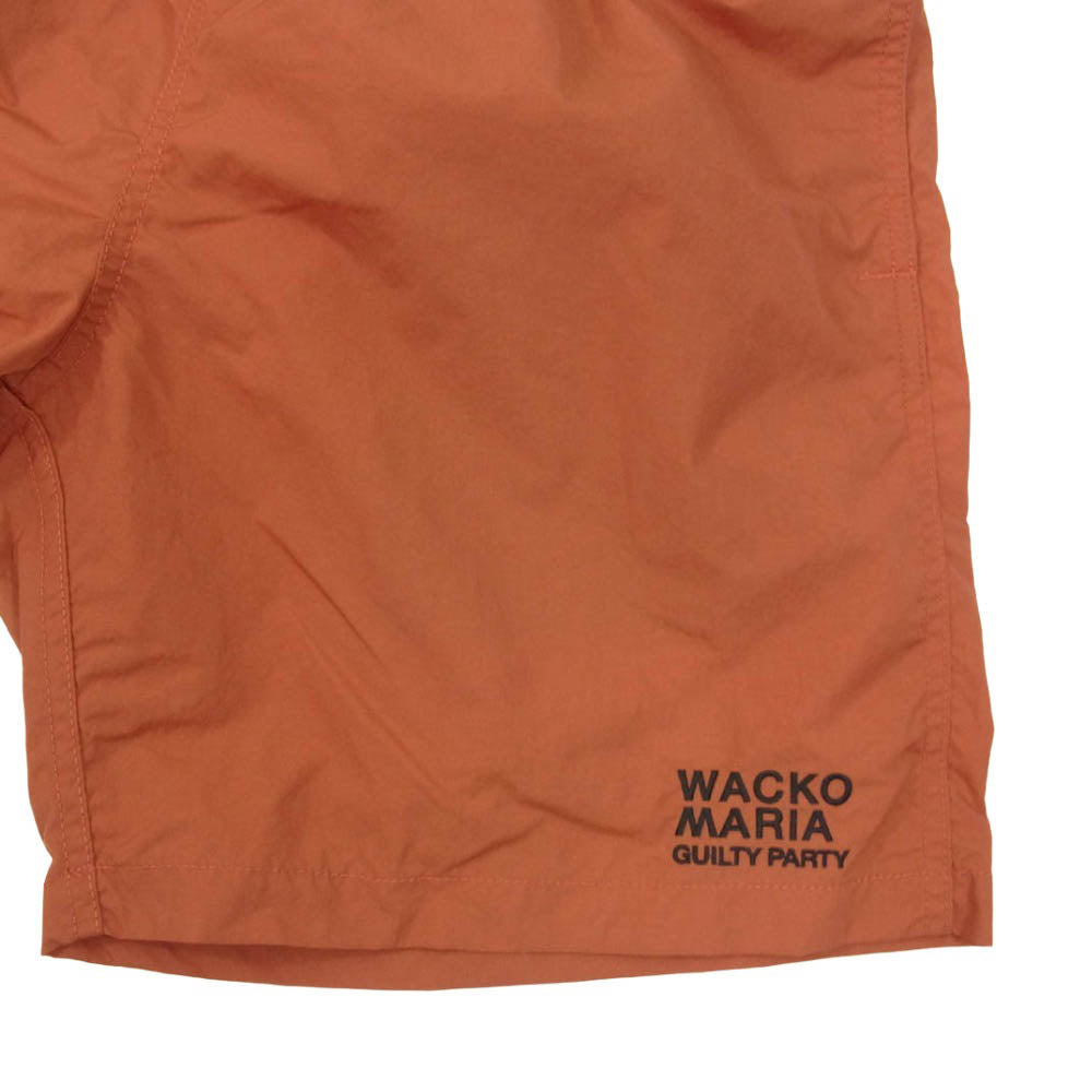 WACKO MARIA ワコマリア 25SS-WMP-PT21 NYLON BOARD SHORTS TYPE-2 ナイロン ボード ショーツ オレンジ系 L【中古】
