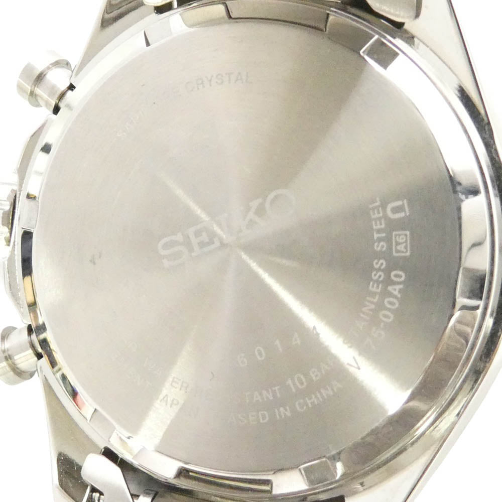 SEIKO セイコー V175-00A0 SBPY181 SEIKO SELECTION S Series セレクション シリーズ 電波 ソーラー クロノグラフ 腕時計 ウォッチ シルバー系 ブラック系【中古】