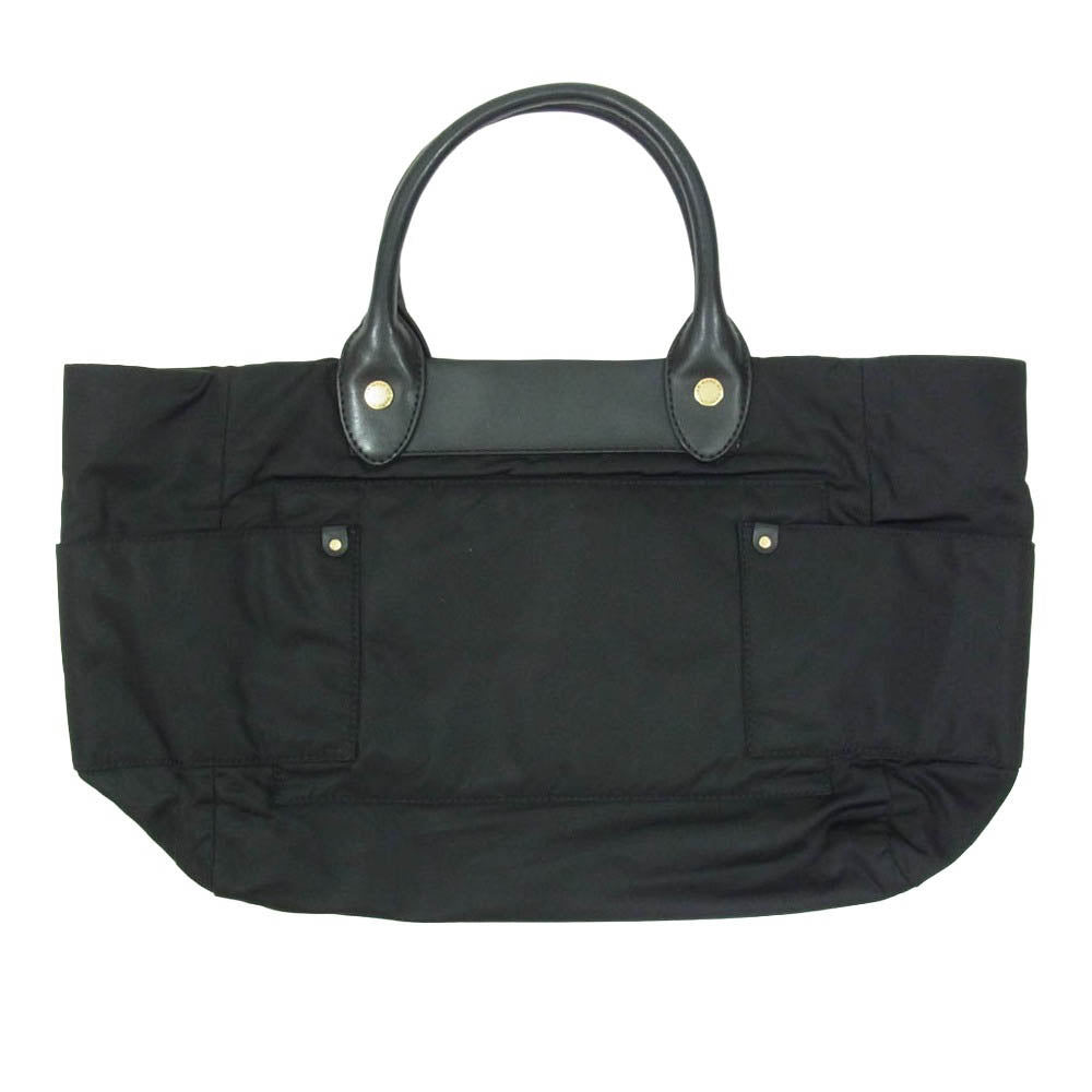 MARC BY MARC JACOBS マークバイマークジェイコブス レザー ナイロン 切替 トートバッグ ブラック系【中古】