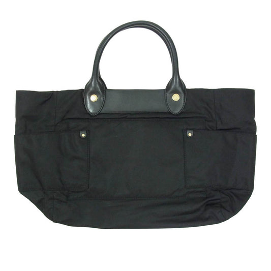 MARC BY MARC JACOBS マークバイマークジェイコブス レザー ナイロン 切替 トートバッグ ブラック系【中古】
