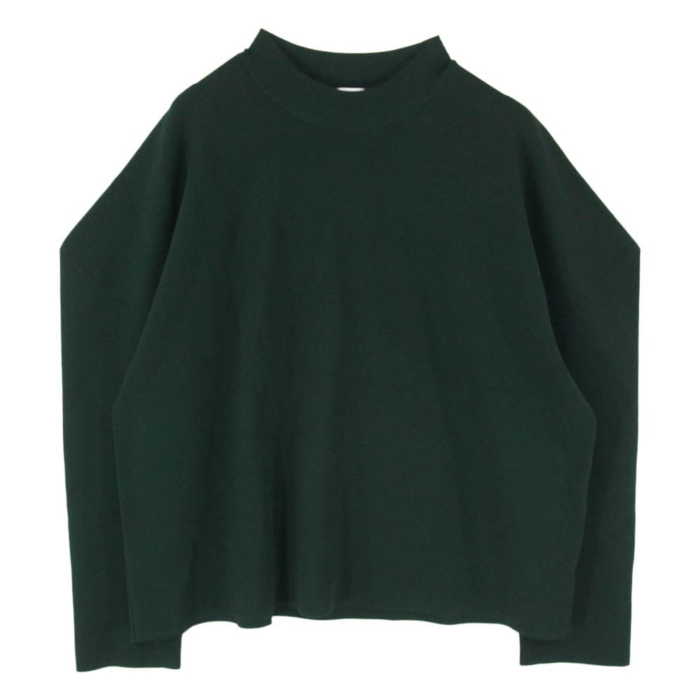 ENFOLD エンフォルド 26SS 300JS270-2651 DINNER KNIT-PULLOVER ディナー ニット プルオーバー グリーン系 38【中古】