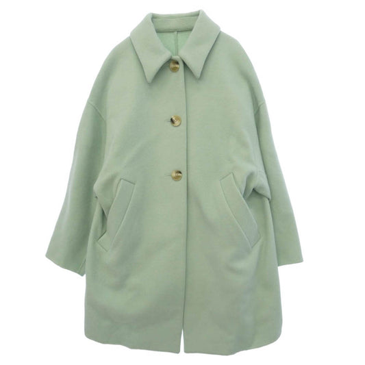 ENFOLD エンフォルド 25AW 300IA230-1991 ENFOLD NAPE SOUTIEN-COLLAR COAT ステンカラーコート ライトグリーン系 38【中古】